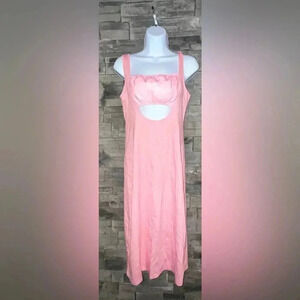 Light pink cutout dress size medium Barbie preppy